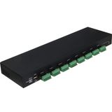 RealPower 284515 19 inch Inhouwverdeler 1 HE Zwart