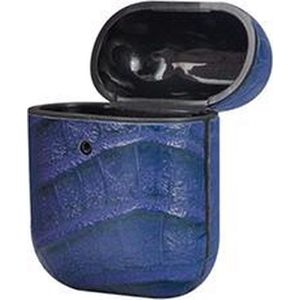 TERRATEC AirPods Case AirBox Crocodile patroon blauw