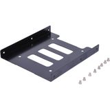 Inbouwframe - Zwart - Metaal - Voor 2,5 Inch HDD of SSD