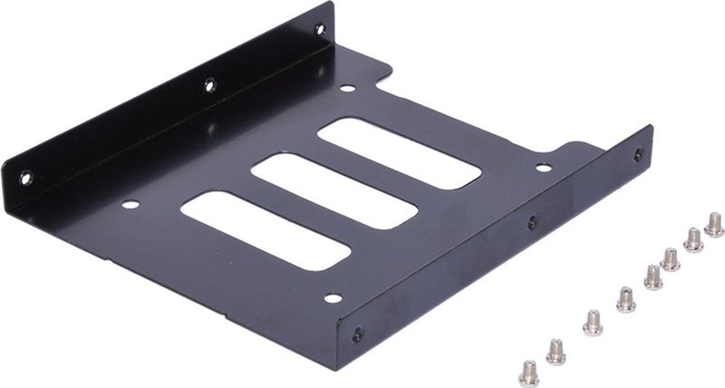 Inbouwframe - Zwart - Metaal - Voor 2,5 Inch HDD of SSD
