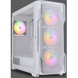 Nanoxia - Go MIDI DS-9 - PC-behuizing - Wit - TG-Mesh, Ondersteunt ATX, EATX, micro ATX, Mini-ITX