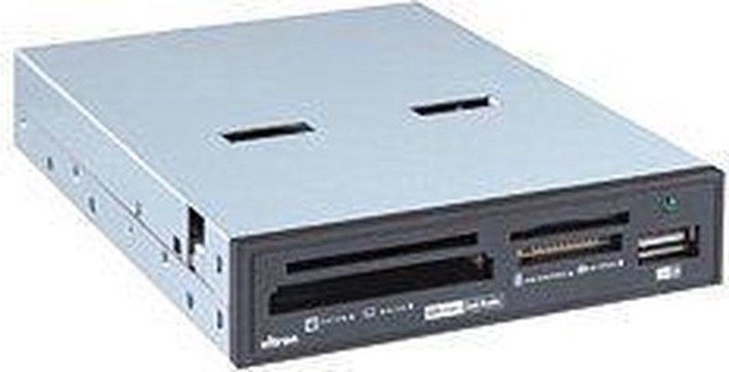 Ultron - 48558 - USB Kaartenlezer - Zwart - Intern 3,5" Multi-Format