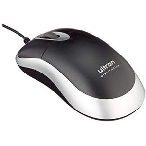 ULTRON muis UM-100 basic optical zwart/zilver USB retail