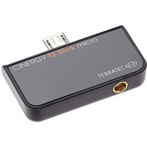 TerraTec CINERGY T2 Stick Micro - USB DVBT 2 TV Mini Receiver - Maakt tablet, laptop of pc naar HD TV radio-ontvanger, zwart, 195447