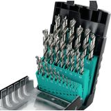 ENT - 09225 - 25-Delige HSS Houtborenset - 1-13 mm - Centreerpunt en Voorsnijder
