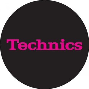 Technics antislipmat, zwart-roze