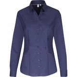 Seidensticker - Dames Blouse - Donkerblauw - Slim Fit