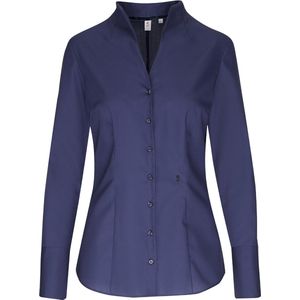 Seidensticker - Damesblouse - Donkerblauw - Katoen