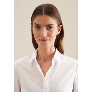 Damesblouse - Zwart - 100% Katoen - Strijkvrij