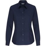 Seidensticker - Damesblouse - Lichtblauw - 100% Katoen - Strijkvrij, Lange Mouwen