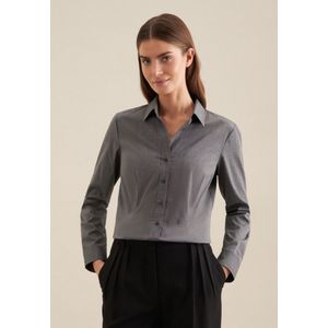 Seidensticker - Damesblouse - Zwart - 100% Katoen