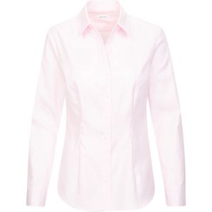 Seidensticker - Hemdblouse - Rosé - Slim Fit - Lange Mouwen - 100% Katoen