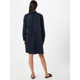 Seidensticker - Damesblouse - Blauw - Katoen Polyamide Elastaan