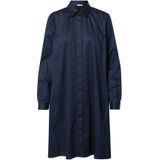 Seidensticker - Damesblouse - Blauw - Katoen Polyamide Elastaan