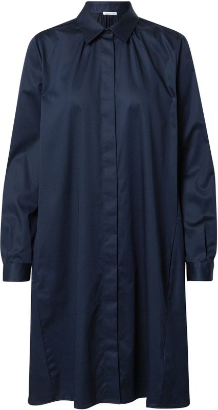 Seidensticker - Damesblouse - Blauw - Katoen Polyamide Elastaan