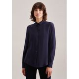 Dames Blouse - Donkerblauw - 100% Viscose - Regular Fit