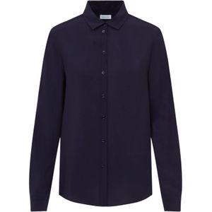 Dames Blouse - Donkerblauw - 100% Viscose - Regular Fit