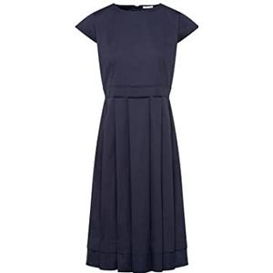 Seidensticker Dames regular fit blousejurk korte mouwen jurk, donkerblauw, 34, donkerblauw, 34