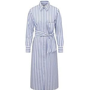 Seidensticker Dames regular fit blousejurk lange mouwen jurk, blauw, 44, blauw, 44