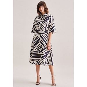 Seidensticker Dames Regular Fit Midi Rock, Blauw, 42, blauw, 42