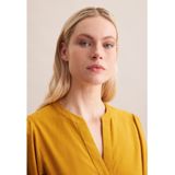 Seidensticker - Zomerjurk - Zwart - 7/8-mouwen - Ronde Hals - Uni