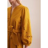 Seidensticker - Zomerjurk - Zwart - 7/8-mouwen - Ronde Hals - Uni