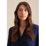 SEIDENSTICKER - Blouse - Donkerblauw - Wijde Blouse - Lange Mouw