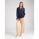 SEIDENSTICKER - Blouse - Donkerblauw - Wijde Blouse - Lange Mouw