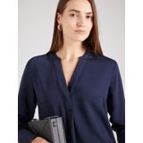 SEIDENSTICKER - Blouse - Donkerblauw - Wijde Blouse - Lange Mouw