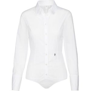 Seidensticker - Damesblouse - Wit - Katoen - Slim Fit