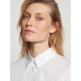 Seidensticker - Damesblouse - Wit - Katoen/Elastaan