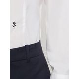 Seidensticker - Damesblouse - Wit - Katoen/Elastaan