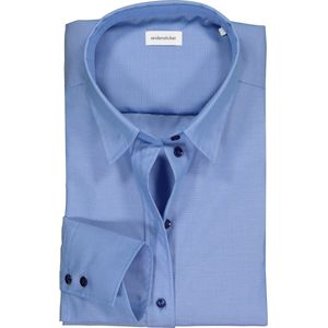 Seidensticker dames blouse regular fit - blauw - Maat: 36
