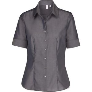 Seidensticker - Damesblouse - Wit - Strijkvrij - Korte Mouwen