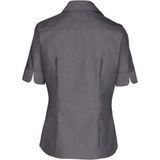 Seidensticker - Damesblouse - Grijs - Katoen - Strijkvrij