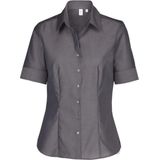 Seidensticker - Damesblouse - Grijs - Katoen - Strijkvrij