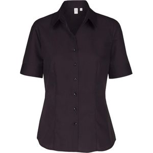 Seidensticker - Damesblouse - Wit - Strijkvrij - Korte Mouwen