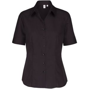 Seidensticker - Blouse - Wit - Strijkvrij - Korte Mouwen