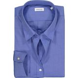 Seidensticker - Damesblouse - Lichtblauw - 100% Katoen - Slim Fit