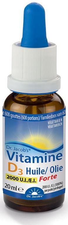 Voedingssupplement - Vitamine D3 - 2000 IE per Druppel - Lanoline