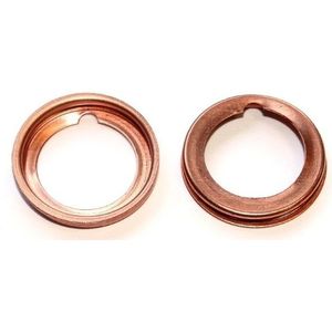 Nissan - Afdichtring - Olie Aftapstop - Koper - Binnendiameter 15 mm - Buitendiameter 22 mm - Dikte 3 mm