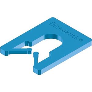 Roto/Gluske afstandspalettensysteem DISKOKLICK type 2 | 65 x 52,5 x 2 mm | kleur blauw | 1000 stuks
