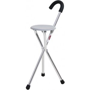 Wandelstok - Aluminium - Met Zitje - Max Gebruikersgewicht 120 kg - Inklapbaar