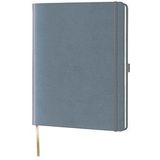 Lediberg Notizbuch Tucson ca. DIN A4 kariert, silbergrau Hardcover 240 Seiten