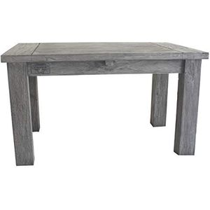 STRANDGUT07 coffee table, approx. 50 x 80 x 45 cm, teak sofa table, grey wash