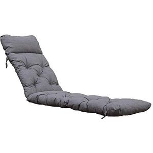 Chicreat Deckchair pad for lounger, 195x49 cm Lichtgrijs