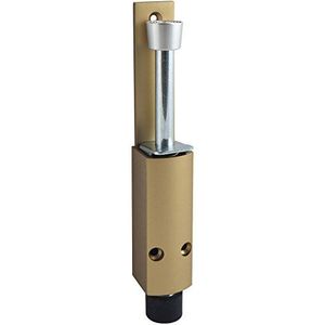 Türfeststeller 1222 Hub 60 mm, 35 x 225 mm, Aluminium goldfärbig lackiert