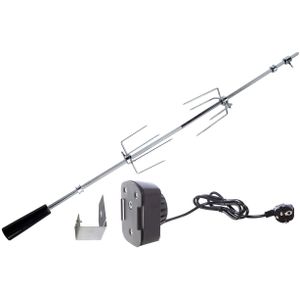 Allgrill Grillspieß-Set für Gasgrill Kompakt und Chef S 63 cm Drehspieß