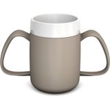 Ornamin - Conische Ergobeker - Antraciet - PP Kunststof - 160ml