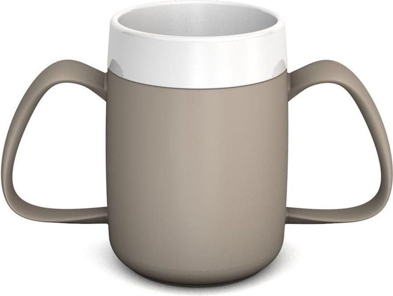 Ornamin - Conische Ergobeker - Antraciet - PP Kunststof - 160ml